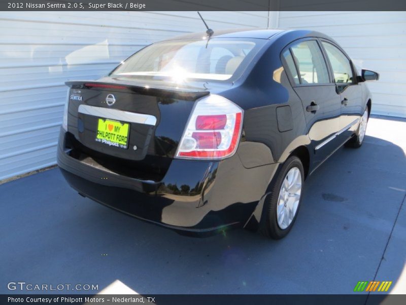 Super Black / Beige 2012 Nissan Sentra 2.0 S