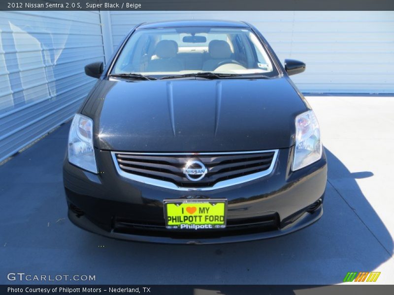 Super Black / Beige 2012 Nissan Sentra 2.0 S