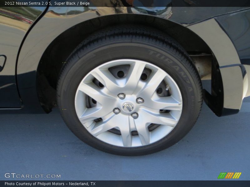 Super Black / Beige 2012 Nissan Sentra 2.0 S