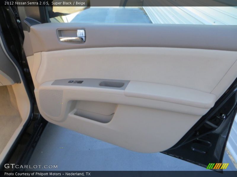 Super Black / Beige 2012 Nissan Sentra 2.0 S
