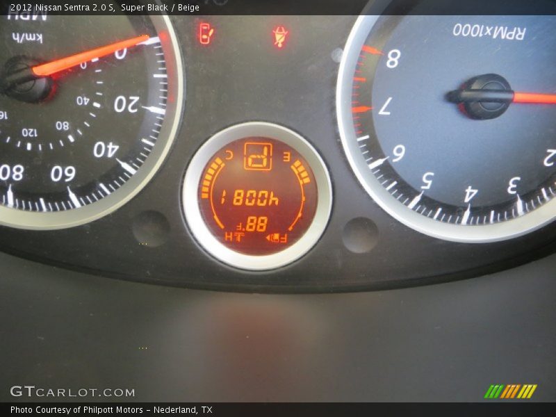 Super Black / Beige 2012 Nissan Sentra 2.0 S