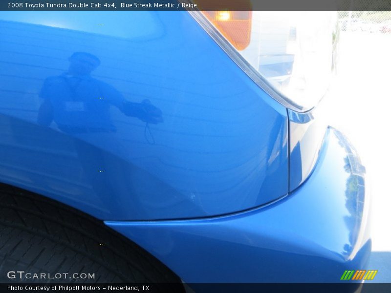 Blue Streak Metallic / Beige 2008 Toyota Tundra Double Cab 4x4