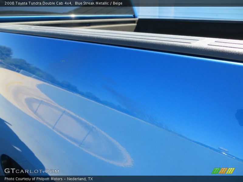 Blue Streak Metallic / Beige 2008 Toyota Tundra Double Cab 4x4