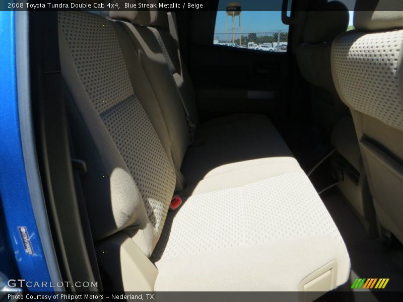 Blue Streak Metallic / Beige 2008 Toyota Tundra Double Cab 4x4