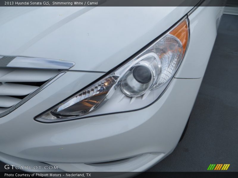Shimmering White / Camel 2013 Hyundai Sonata GLS