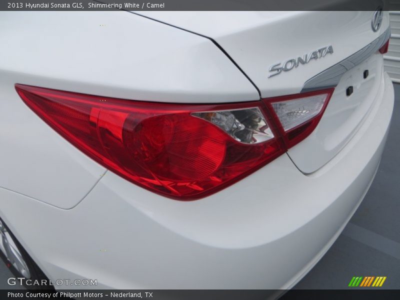 Shimmering White / Camel 2013 Hyundai Sonata GLS