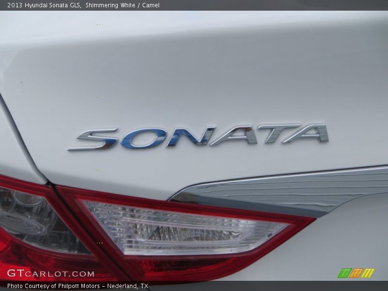 Shimmering White / Camel 2013 Hyundai Sonata GLS