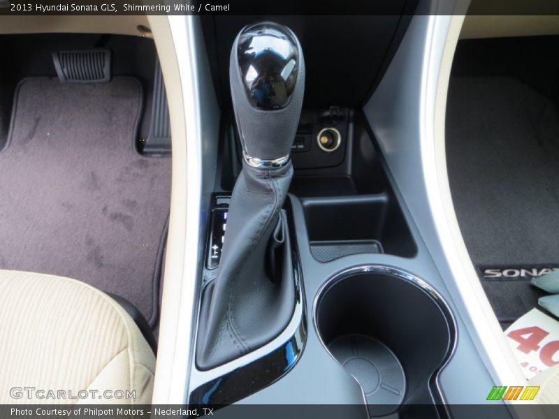 Shimmering White / Camel 2013 Hyundai Sonata GLS