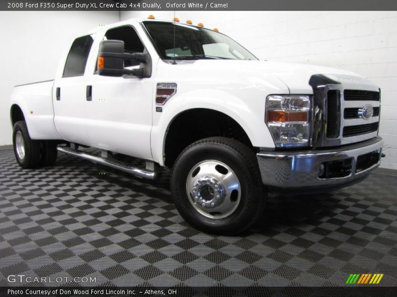 Oxford White / Camel 2008 Ford F350 Super Duty XL Crew Cab 4x4 Dually