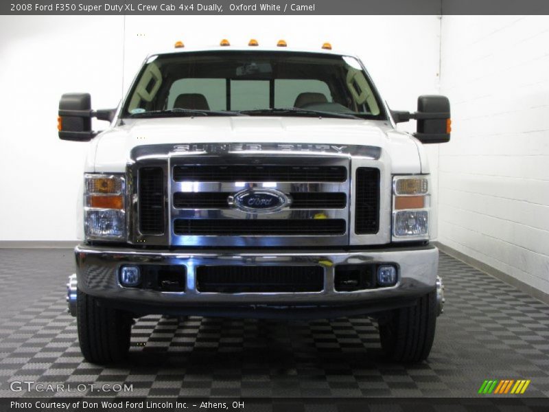 Oxford White / Camel 2008 Ford F350 Super Duty XL Crew Cab 4x4 Dually