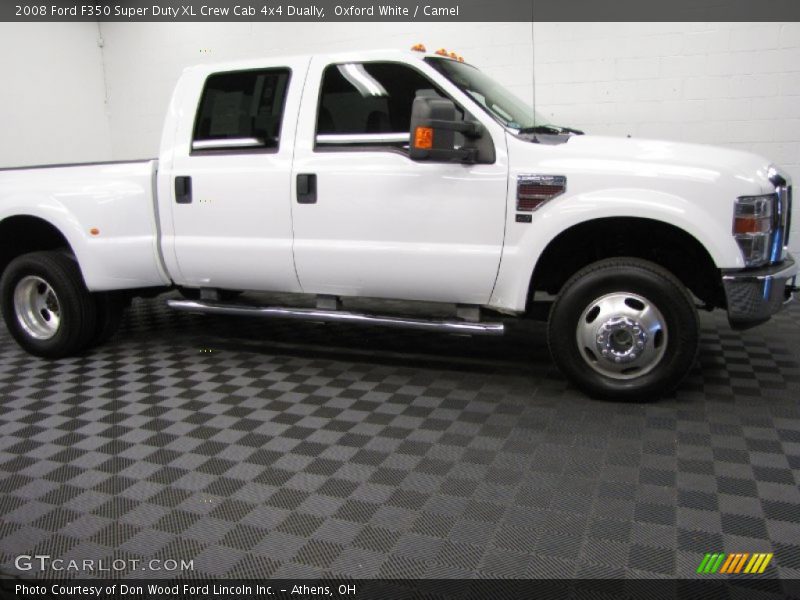 Oxford White / Camel 2008 Ford F350 Super Duty XL Crew Cab 4x4 Dually