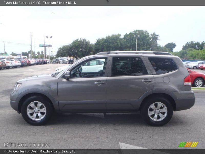 Titanium Silver / Black 2009 Kia Borrego LX V6