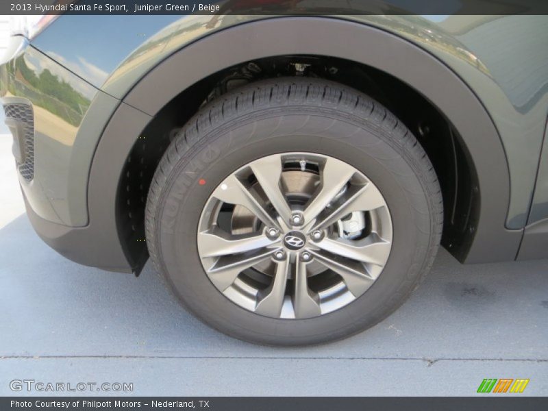 Juniper Green / Beige 2013 Hyundai Santa Fe Sport