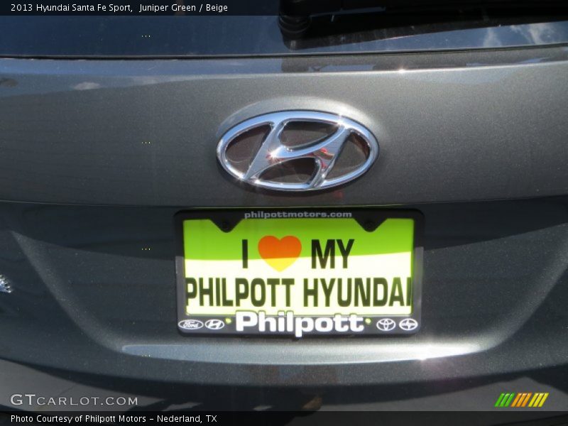 Juniper Green / Beige 2013 Hyundai Santa Fe Sport