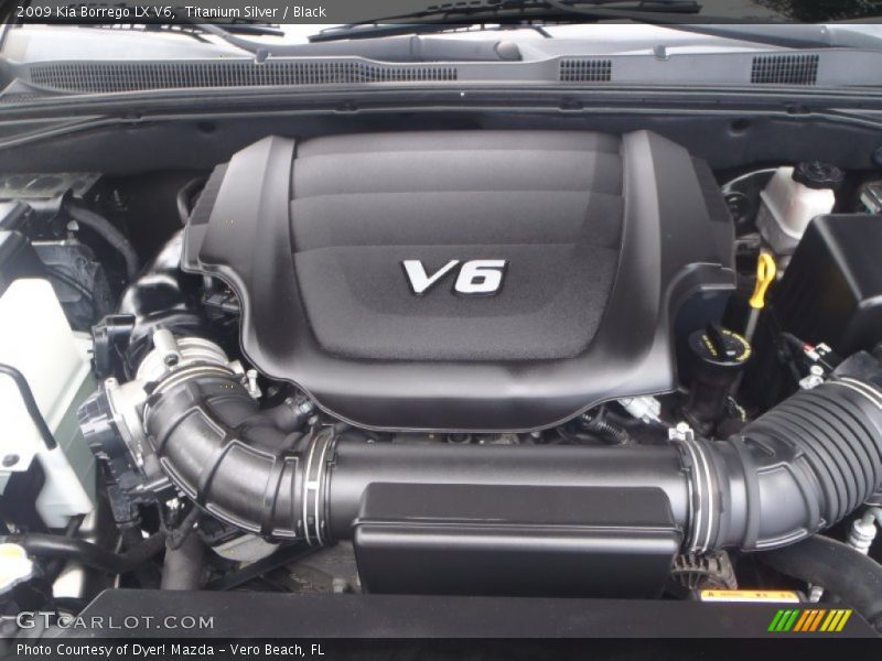 Titanium Silver / Black 2009 Kia Borrego LX V6