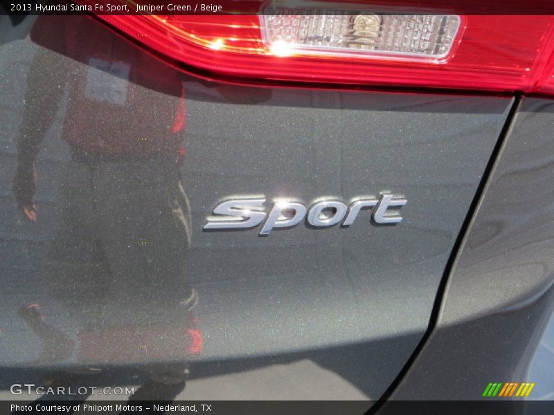 Juniper Green / Beige 2013 Hyundai Santa Fe Sport