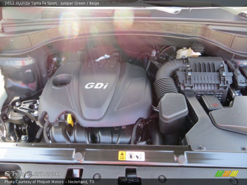 Juniper Green / Beige 2013 Hyundai Santa Fe Sport