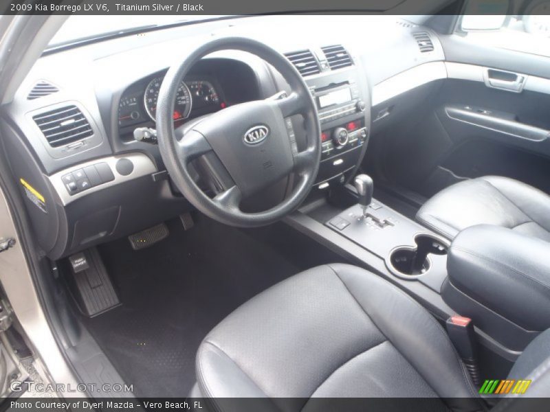 Titanium Silver / Black 2009 Kia Borrego LX V6