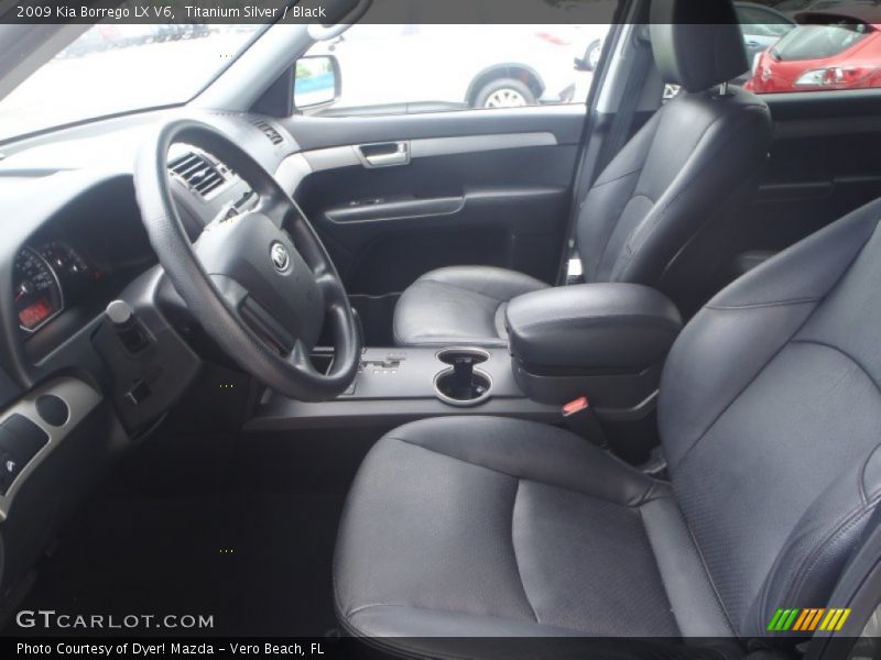 Titanium Silver / Black 2009 Kia Borrego LX V6