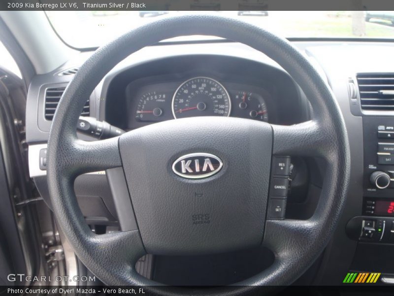 Titanium Silver / Black 2009 Kia Borrego LX V6