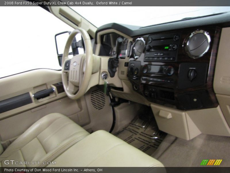 Oxford White / Camel 2008 Ford F350 Super Duty XL Crew Cab 4x4 Dually