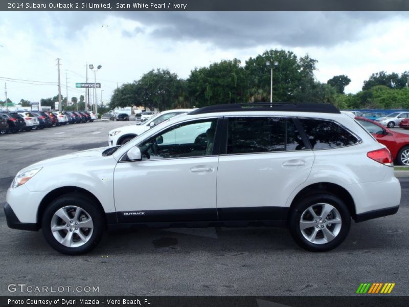Satin White Pearl / Ivory 2014 Subaru Outback 2.5i Limited