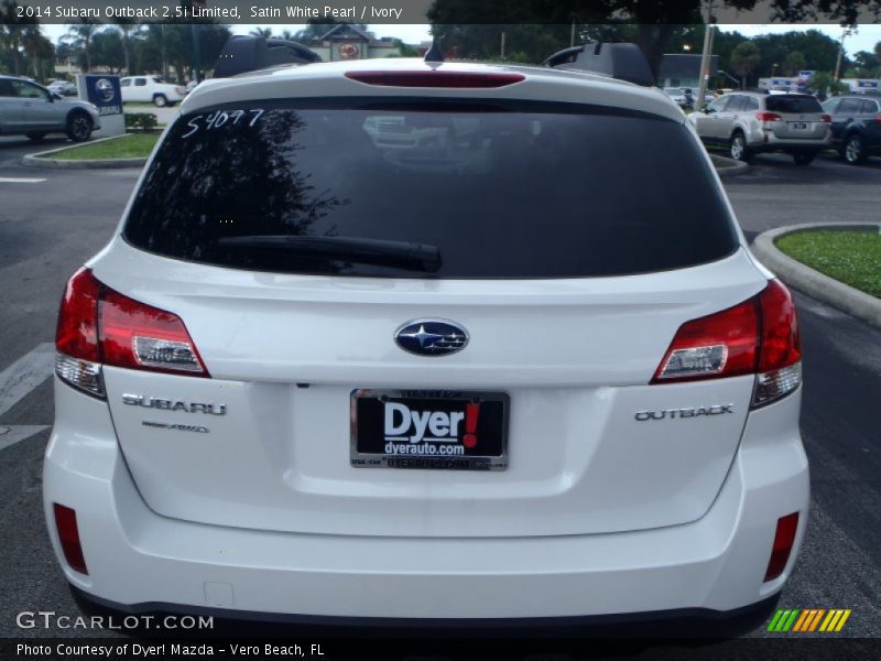 Satin White Pearl / Ivory 2014 Subaru Outback 2.5i Limited
