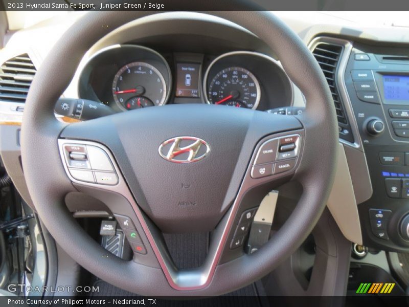 Juniper Green / Beige 2013 Hyundai Santa Fe Sport