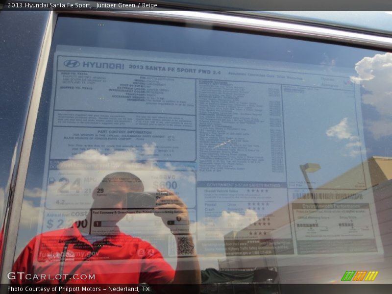 Juniper Green / Beige 2013 Hyundai Santa Fe Sport