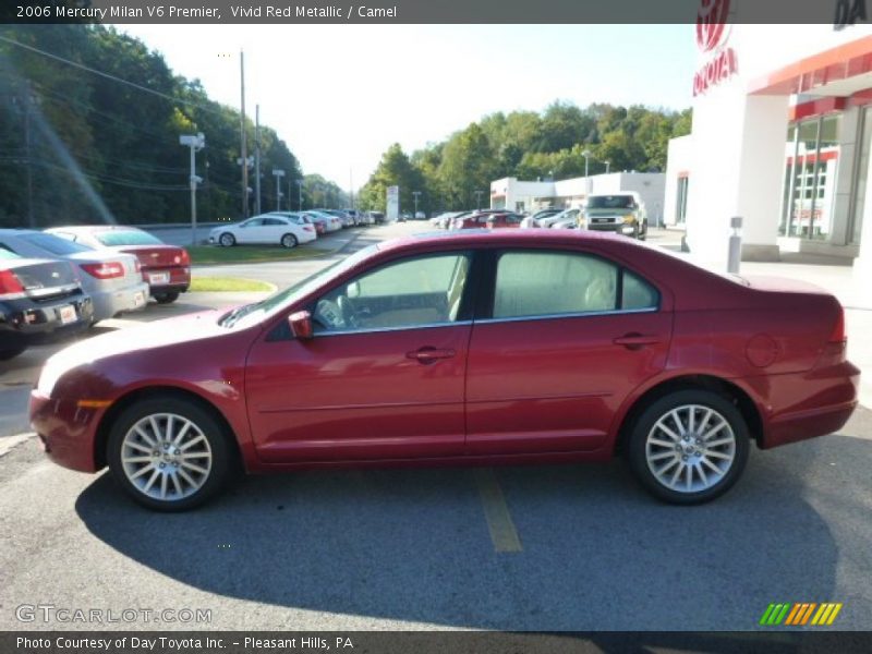 Vivid Red Metallic / Camel 2006 Mercury Milan V6 Premier