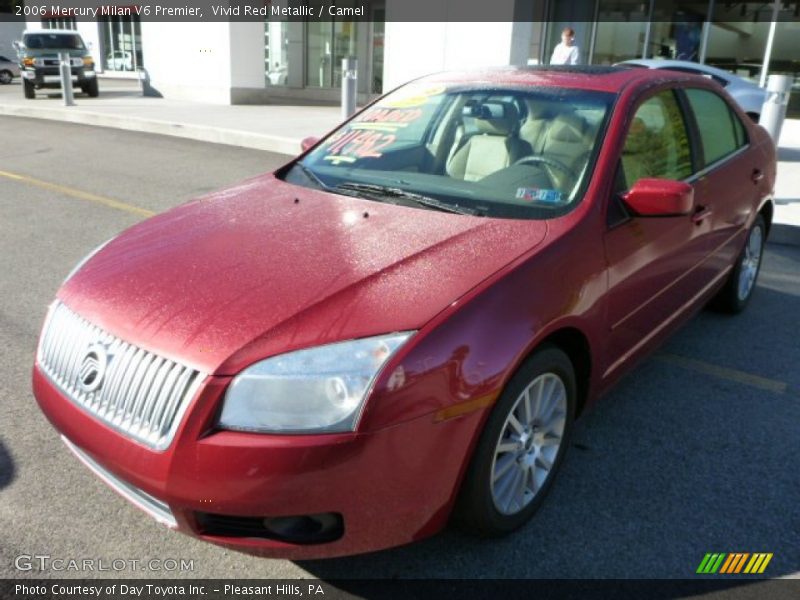 Vivid Red Metallic / Camel 2006 Mercury Milan V6 Premier