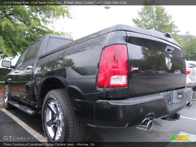 Brilliant Black Crystal Pearl / Dark Slate Gray 2010 Dodge Ram 1500 Sport Crew Cab