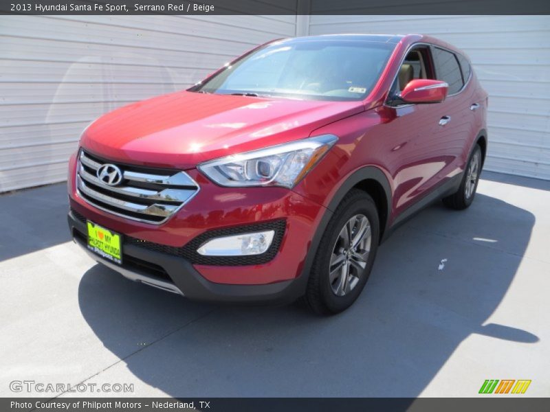 Serrano Red / Beige 2013 Hyundai Santa Fe Sport