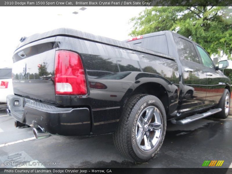 Brilliant Black Crystal Pearl / Dark Slate Gray 2010 Dodge Ram 1500 Sport Crew Cab
