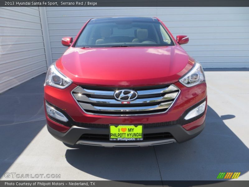 Serrano Red / Beige 2013 Hyundai Santa Fe Sport