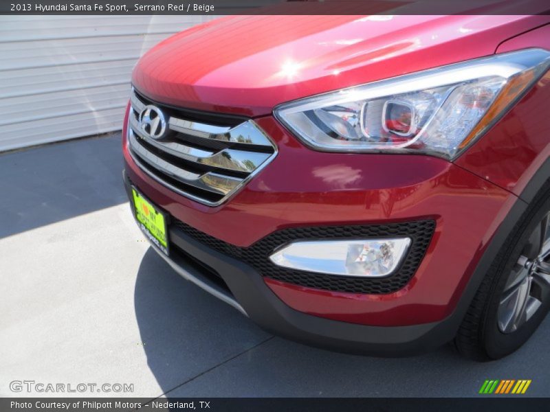 Serrano Red / Beige 2013 Hyundai Santa Fe Sport