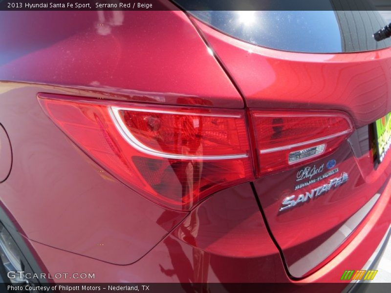 Serrano Red / Beige 2013 Hyundai Santa Fe Sport