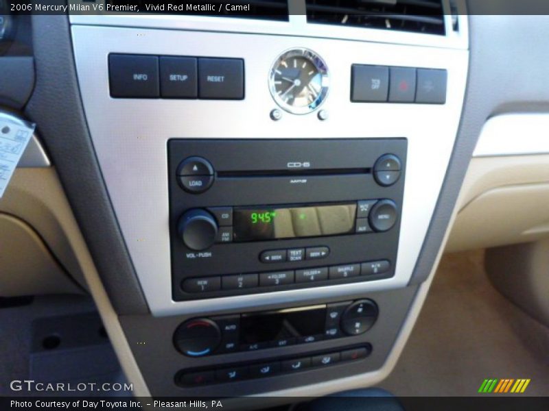 Vivid Red Metallic / Camel 2006 Mercury Milan V6 Premier