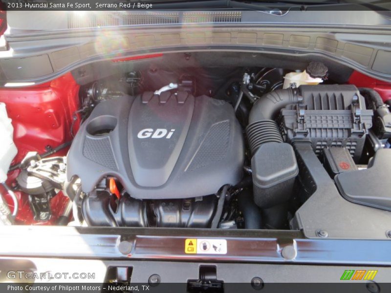 Serrano Red / Beige 2013 Hyundai Santa Fe Sport