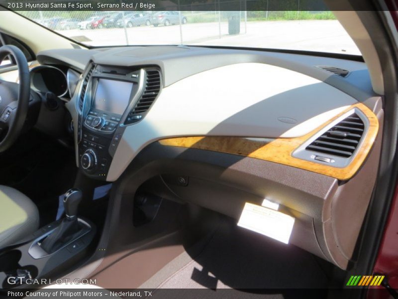 Serrano Red / Beige 2013 Hyundai Santa Fe Sport