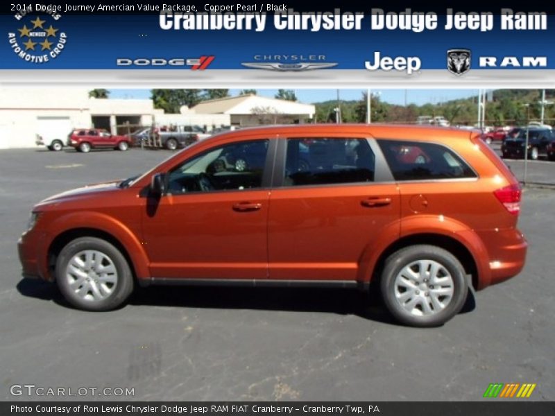 Copper Pearl / Black 2014 Dodge Journey Amercian Value Package