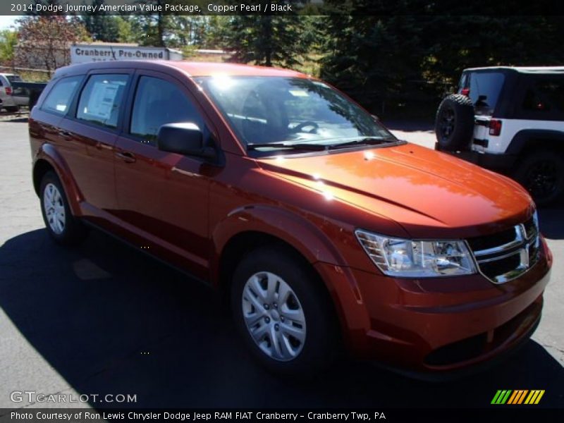Copper Pearl / Black 2014 Dodge Journey Amercian Value Package