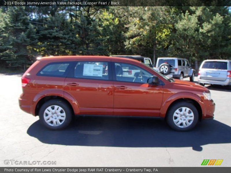 Copper Pearl / Black 2014 Dodge Journey Amercian Value Package