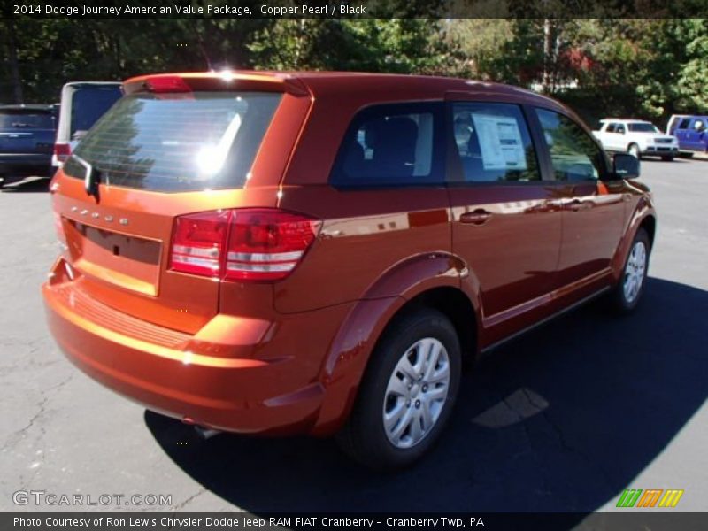 Copper Pearl / Black 2014 Dodge Journey Amercian Value Package