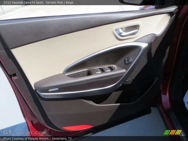 Serrano Red / Beige 2013 Hyundai Santa Fe Sport