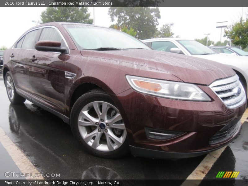 Cinnamon Red Metallic / Light Stone 2010 Ford Taurus SEL