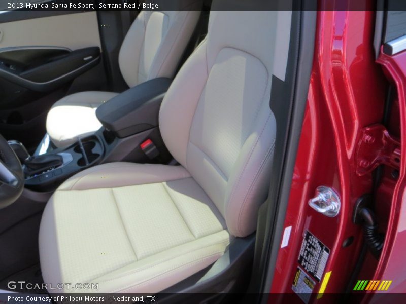 Serrano Red / Beige 2013 Hyundai Santa Fe Sport