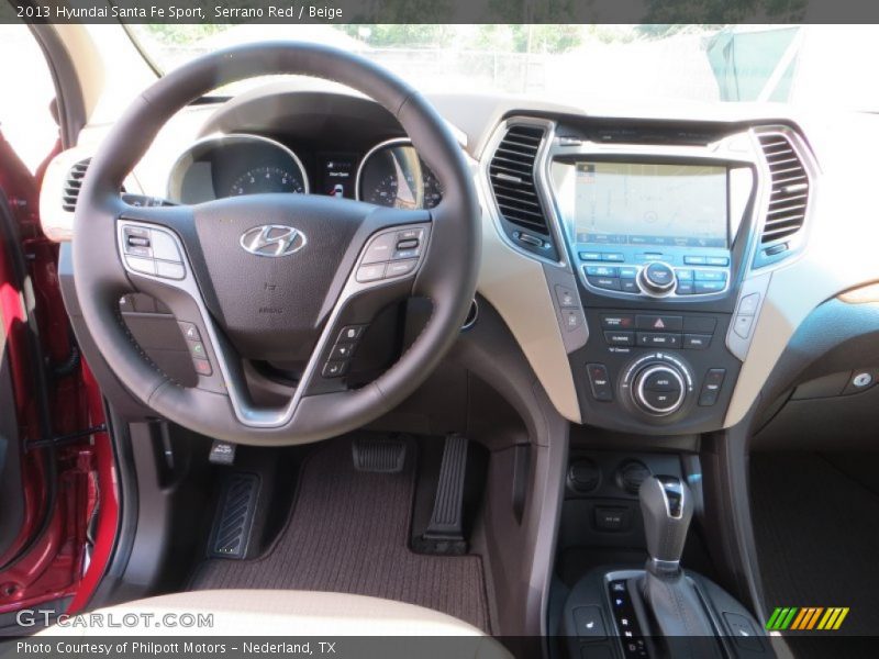 Serrano Red / Beige 2013 Hyundai Santa Fe Sport