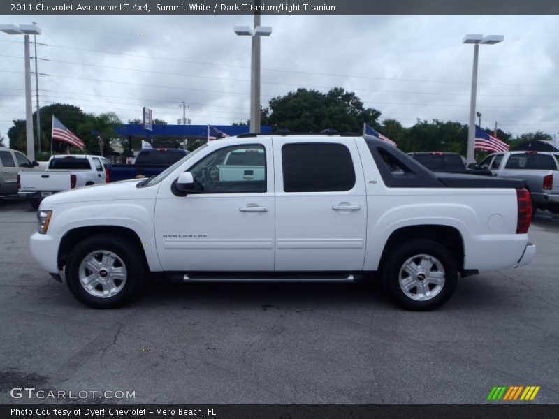 Summit White / Dark Titanium/Light Titanium 2011 Chevrolet Avalanche LT 4x4