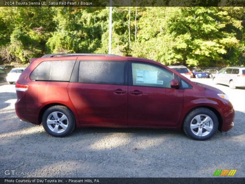 Salsa Red Pearl / Bisque 2014 Toyota Sienna LE
